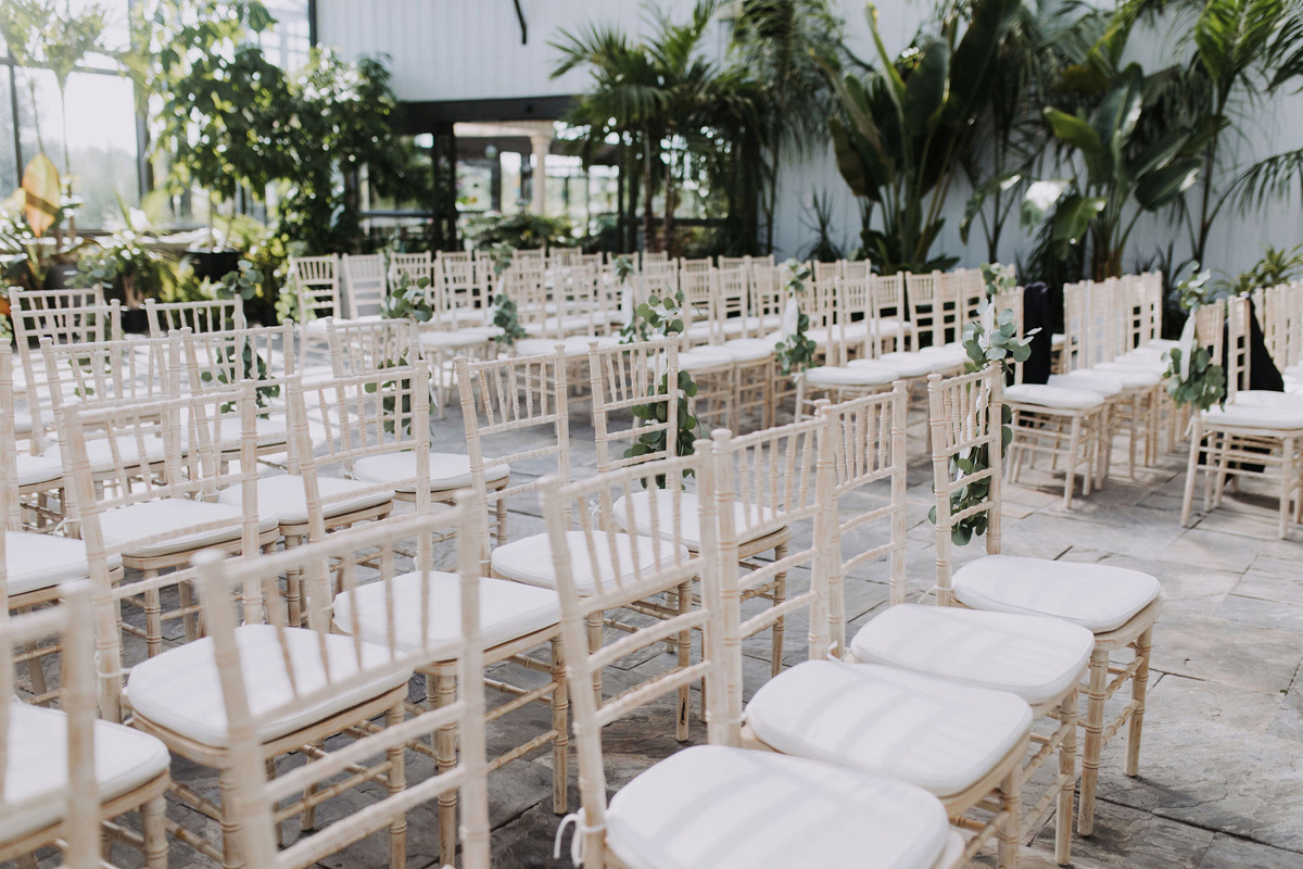 Aquatopia wedding ceremony set up