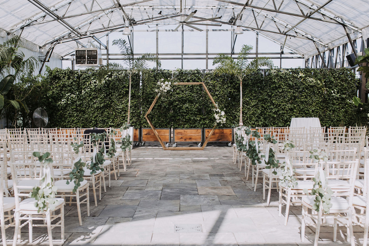 Ceremony room at Aquatopia Conservatory Ottawa