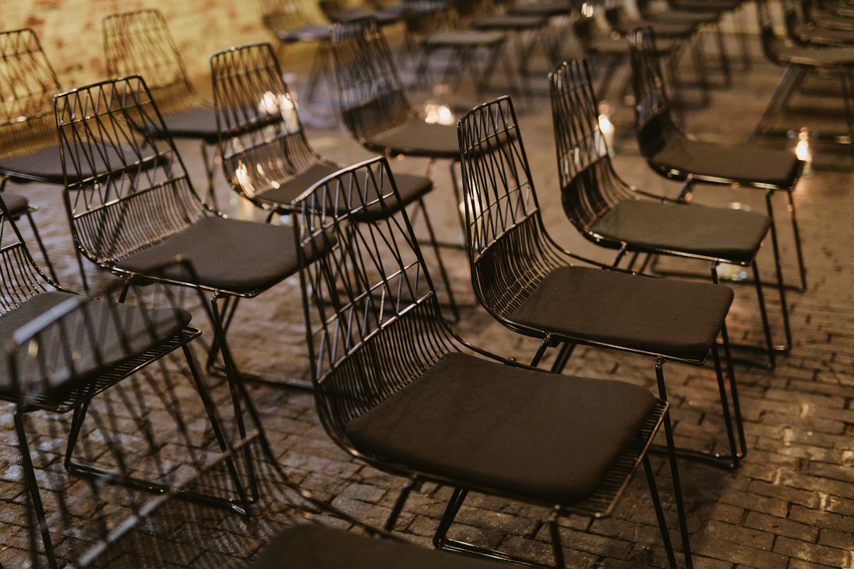 Ottawa wedding chairs black metal
