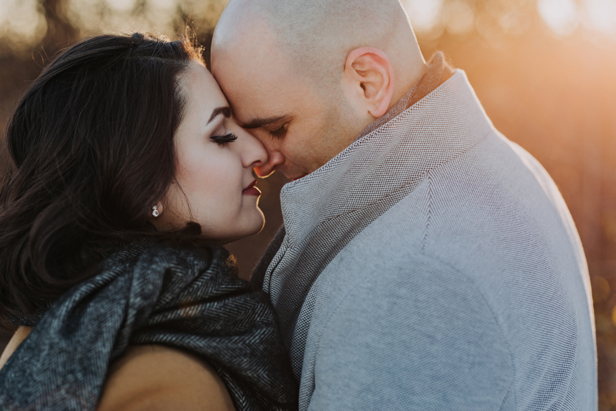 Outdoor Winter Engagement Portraits Ottawa