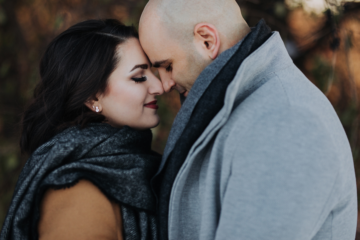 Outdoor Winter Engagement Portraits Ottawa