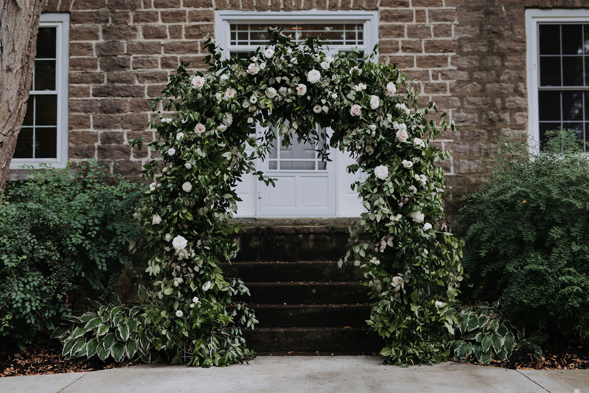 Rose archway at Stonefield's Estate