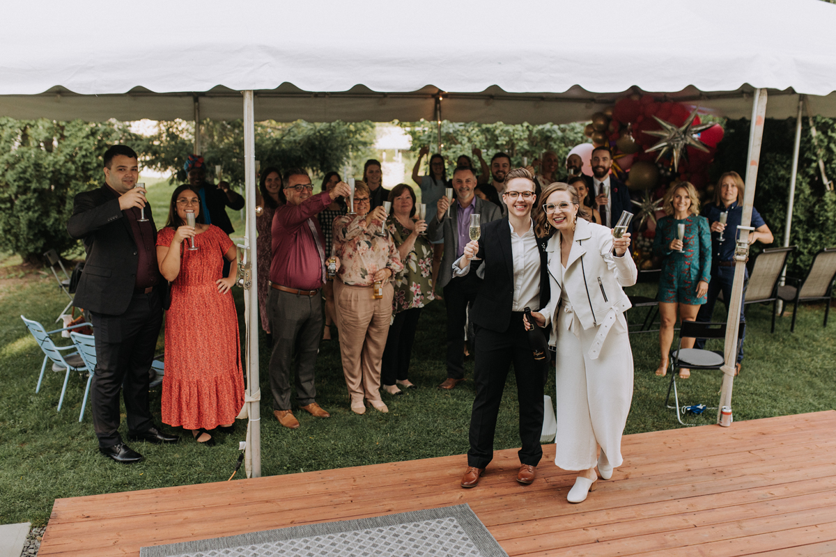 Intimate Backyard Lesbian Wedding Photography Ottawa (47)