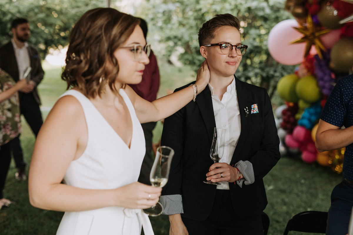 Intimate Backyard Lesbian Wedding Photography Ottawa (57)