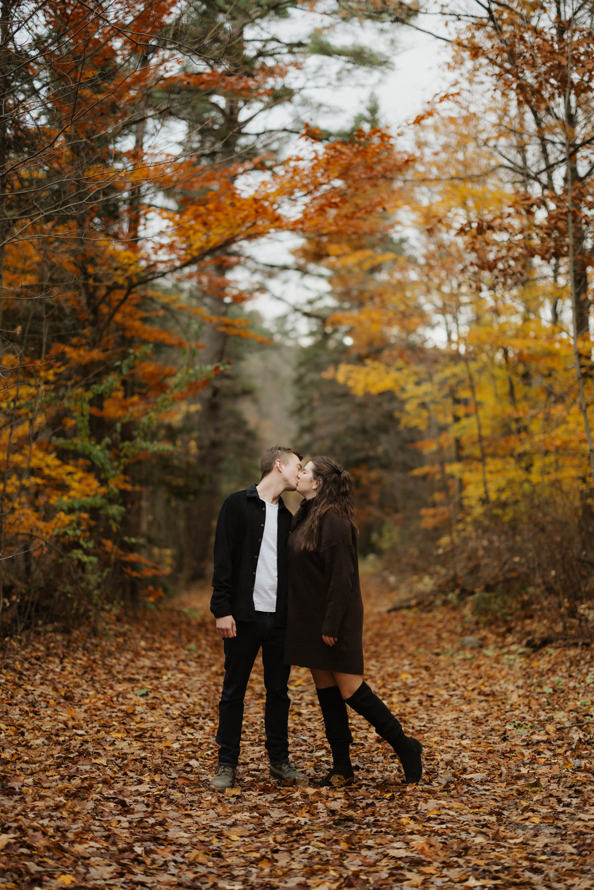 Wakefield Quebec Gatineau Park Engagement Photos (17)