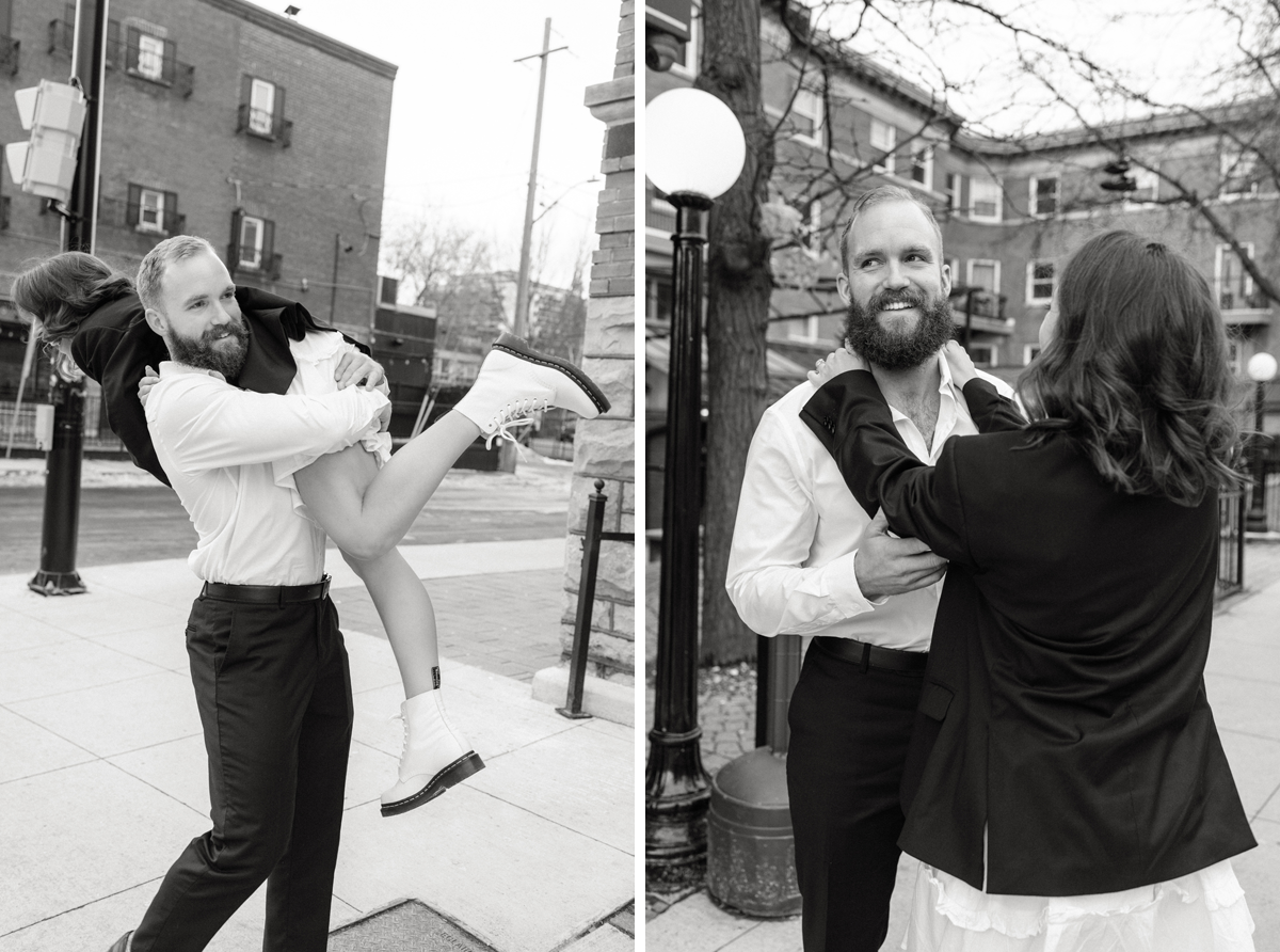 Urban Ottawa Engagement Photos Metcalfe Hotel (4)