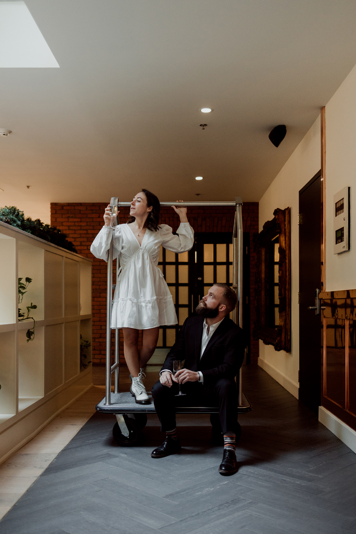 Urban Ottawa Engagement Photos Metcalfe Hotel (9)